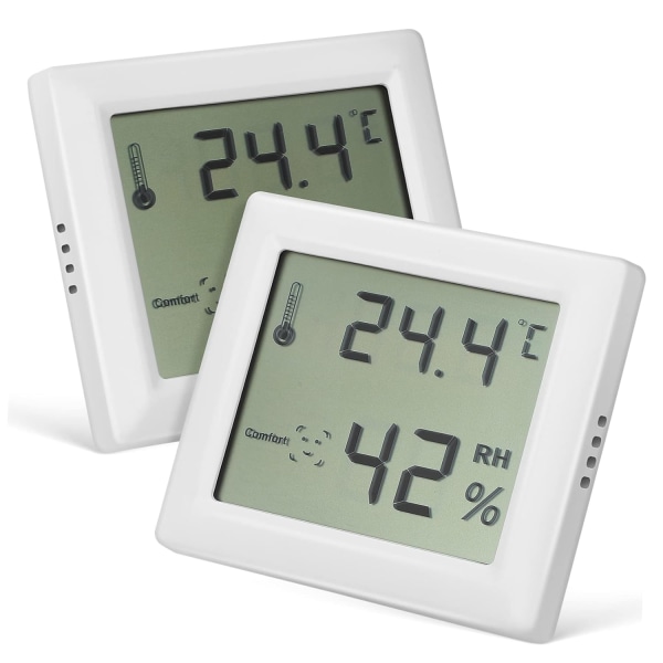 6 st Hygrometer Fuktighetsmätare Fuktighet Temperaturmätare Fuktighetsmätare Digital temperatur Elektronisk inomhushydrometer