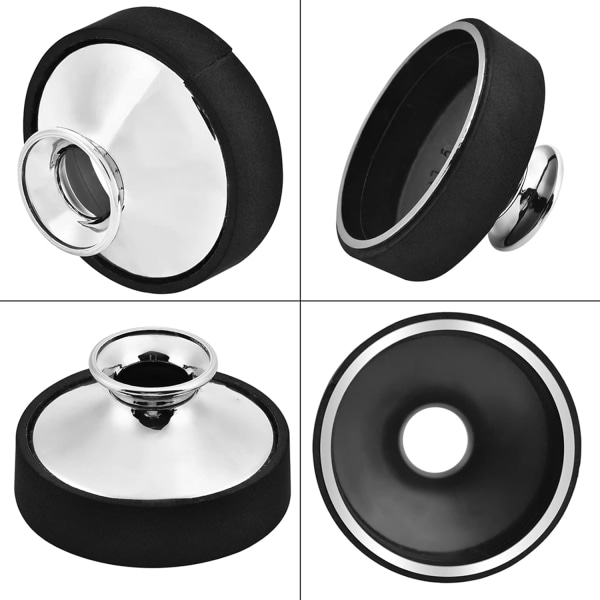 Alto Sax Mute Silencer Raid Lättviktsplast Sax Mute Sax Saxofon Ljuddämpare Alto Sax Dämpare Ljuddämpare Tillbehör (silver)
