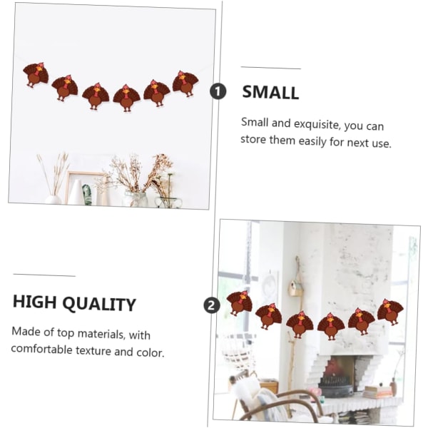 3 st kalkonpapper blomma Thanksgiving Banner Thanksgiving Hängande dekorationer Hängande Turkiet krans Thanksgiving Turkiet Banner Halloween