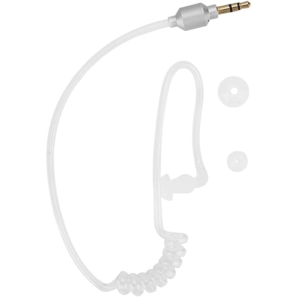 Hörlurar Hörlurar Plast Pvc Silver Mobiltelefon Monaural Hörsnäcka Air Tube Stereo hörlurar mot strålning i örat