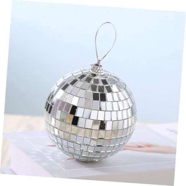 Spegelkula Disco Festbelysning Dekorationer Trädhängande grannlåt Ball Discokula Hängande ornament Minispeglar Glas Discokula Glas