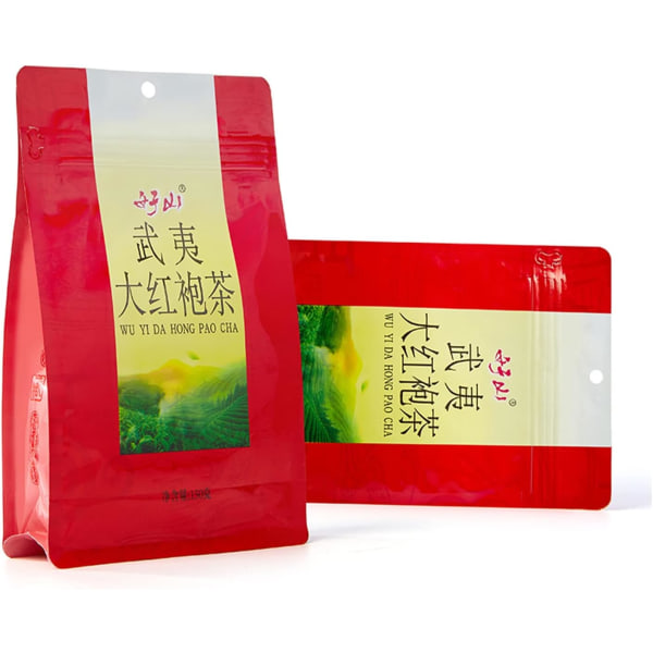 Oolong te, 150 g Wuyi Rock Tea, Da Hong Pao teblad från det naturliga produktionsområdet i Wuyi Mountain, Kina, Tea Soup Golden Clear,