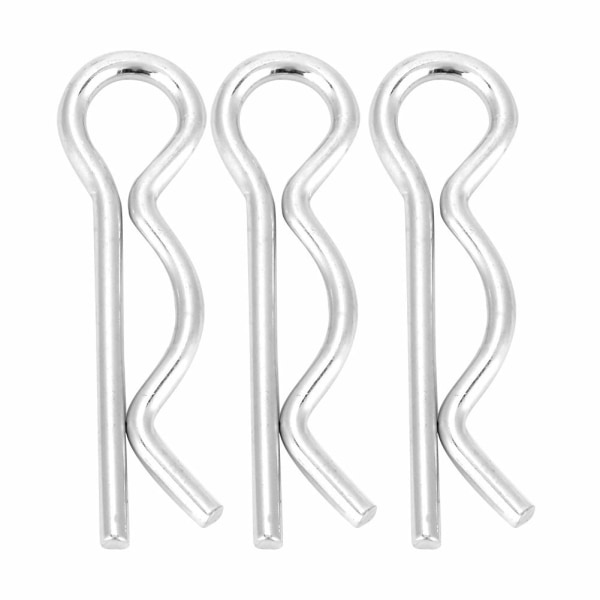 Stål R Clips L25 204Y Galvanizedn R Saxstift Hållarstift Fästklämma Bright zinkpläterad (2,5 * 45Mm 10st) (2,5 * 45mm (10st))