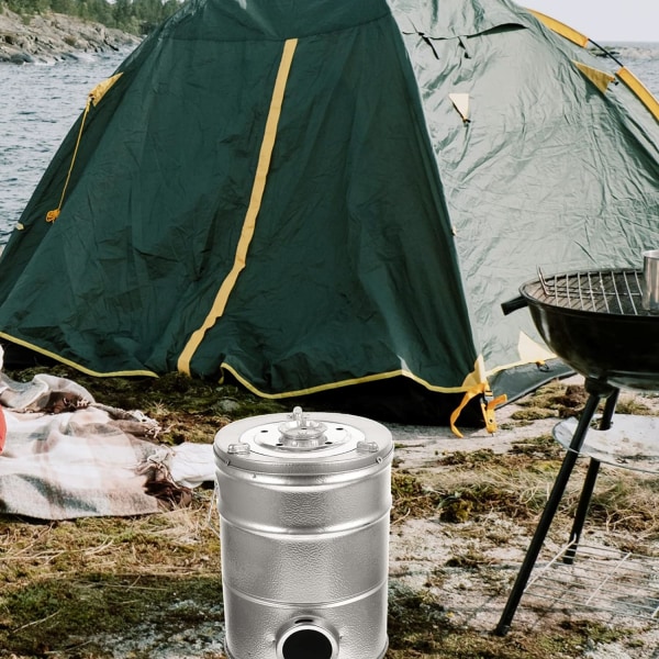 Uppvärmningsspis Kolspis Backpacking Vedraketspis för camping Vedeldning Camp Spis Bärbar Kolspis Rökare Tillbehör