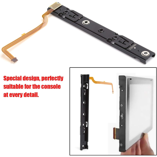Switch Ersatzteile metallersättningsdelar vänster och höger skjutreglage med kabelreparation Forole Switch Ersatzteile (L handtag)