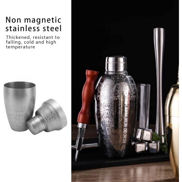 Cocktailshaker,Mini Martini Shaker Bar Shaker,Professionell Margarita Mixer i rostfritt stål,304 rostfritt stål Boston Shaker Mixer med