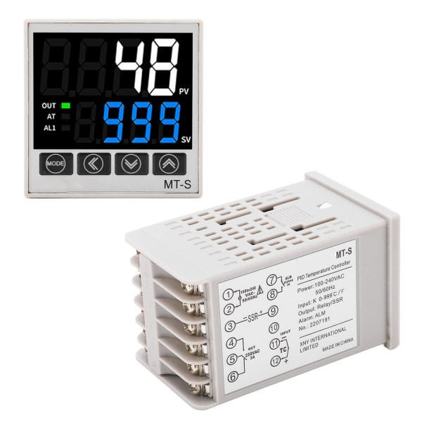 Intelligent Temperaturregulator, Digital Display AC100-240V 2 Arbetsmetoder PID Intelligent Temperaturregulator Kit Typ KJE Fabrik