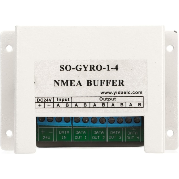 för NMEA Buffer Marine Serial Line Splitter, 1 in 4 Out Marine Serial Line Splitter Isolerande buffertkonverteringsgränssnitt för 24V kretssystem