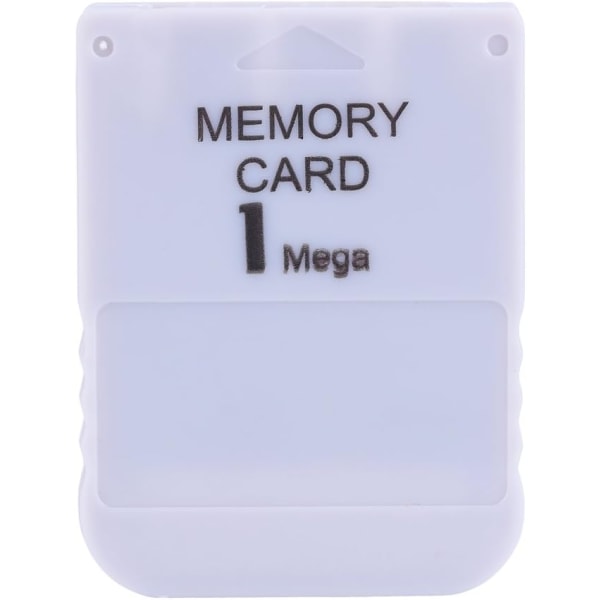PS1 Minneskort Playstation 1 Minneskort Plast Vit 1Mb Memory Card Stick För Playstation 1 One Ps1 Game