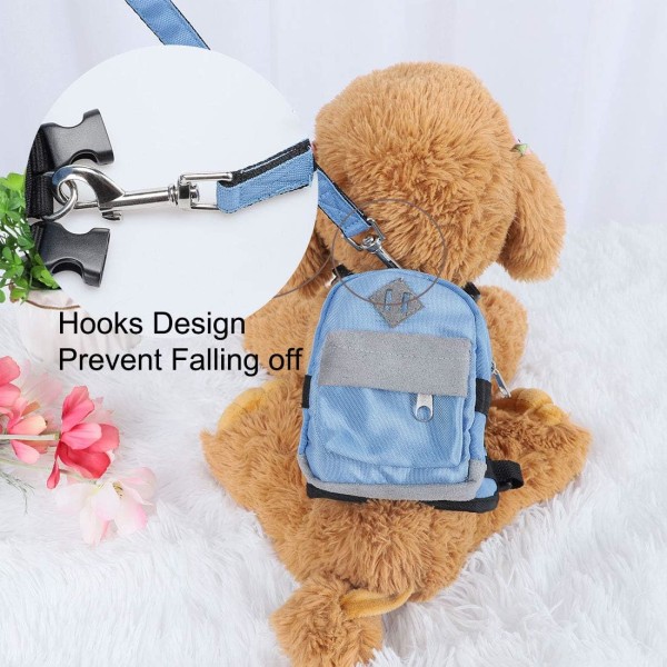 LD hund godkännande hundryggsäck justerbar tr? Ger valp liten hemdäckhållarficka med koppel för drau? En vandring camping blue s