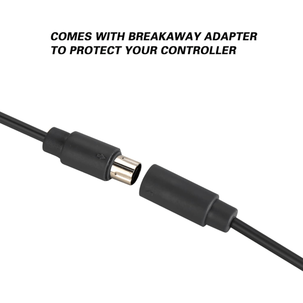 360 USB -adapter videospel och kringutrustning USB 4Pin Gamepad-kabel Byte av trådbrytningsadapter för 360 (svart) 360-kontrollkabelsystem