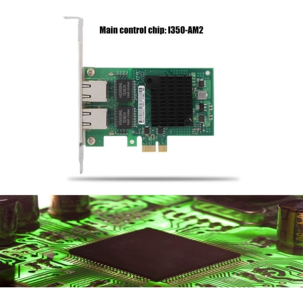 Intel E1000 Nätverkskort För Intel Card I350T2M Pcie Dual Port För Intel I350Am2 Chip Processor Gigabit nätverkskort