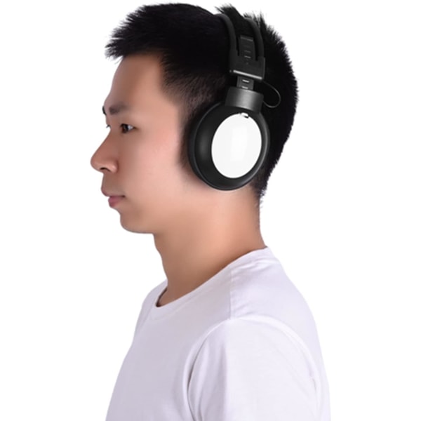 Hörlur Headset Abs Black Over Ear Vikbara trådlösa trådbundna hörlurar Brusreducerande Hifi Headset FM-radio med LCD