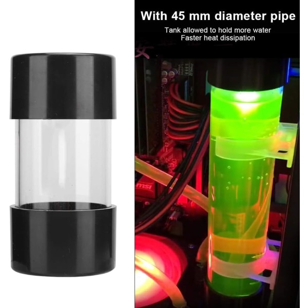 Vattentank Vattentank Transparent Cylindrisk Cfor OMPuter Vattenkylvattentank 100 mm för långtidsattraktion