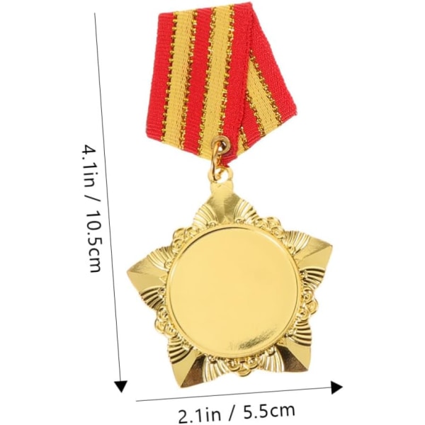 3st Veteran Medalj Leksaker Barnmedaljer Kit Partymedaljer Lapel Pin Memorial Medal Memorial Badge Game Medaljer Award Badge Medaljer för barn