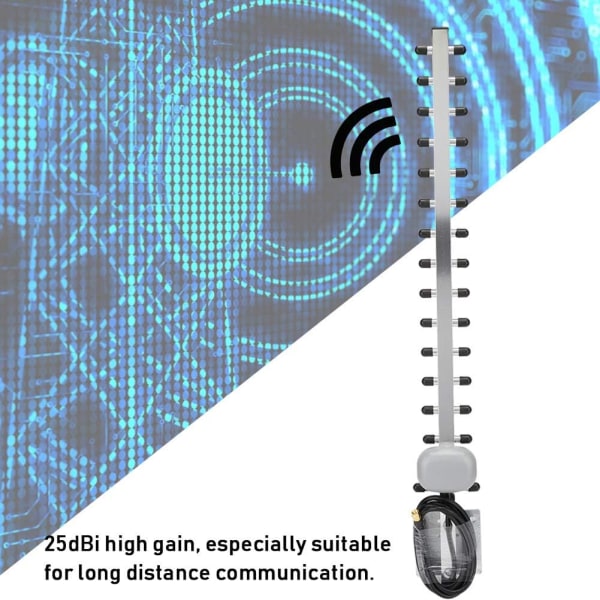 Riktad 4Genn Aluminiumoy 4G 16it 25Dbi High Gain Router Card Riktningsstyrd Yagiennaenna Yagi Wifi
