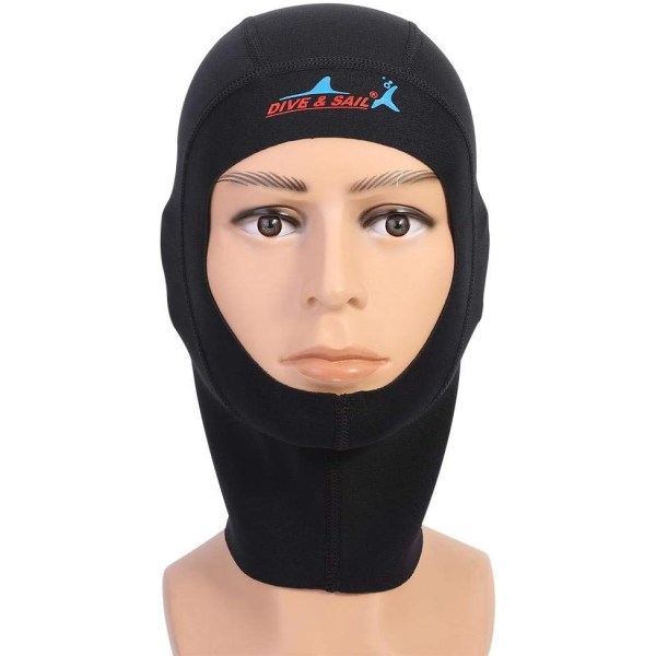 1mm/3mm neopren Cap Scuba Snorkel Våtdräkt Huva Surf Divers Hat Dykkepsar (L-3mm)