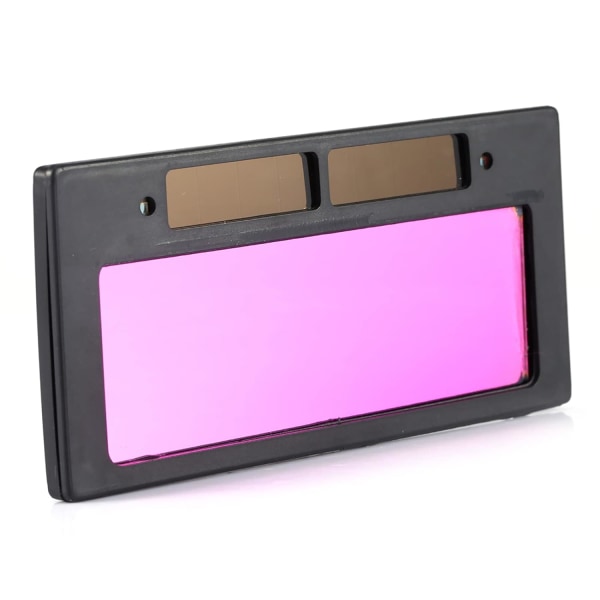 Uppgradera svetsytan! LCD-automatisk mörkläggning utbytbar lins solcellsvetsmask för enstaka föremål Automatisk ljusavskärmande yta
