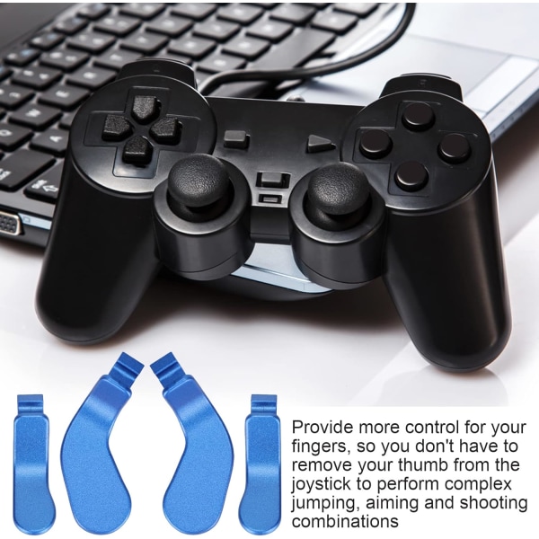 Xbox Elite Controller 2 Tillbehör Controller Paddlar Rostfritt stål Blå 4st Controller Paddlar Rostfritt stål Paddlar Ersättningsdelar för
