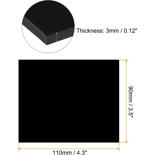 Silent lens shadow 11 glas 3,5 "x 4,3" ersättnings tystnad? Lins hårt glas svart mörkare filterplatta för tystnad?