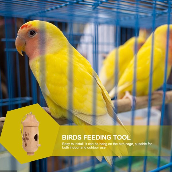 Fågelmatare Hängande Bird Coop Cup Automatare Leksaksbehållare Vilda Fåglar Matare Behållare för leksaker Fågelbricka Fågelmatningsstation Fjäderfä