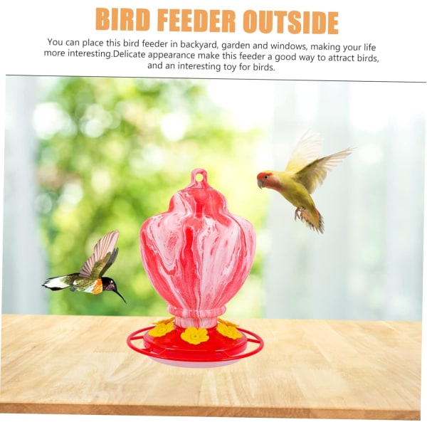 Ekorrfågelmatare Hummingbird Matare Fågelmatare för utvändigt Ekorrmatare Dispenser Container Hummingbird Feeder Duvamatare