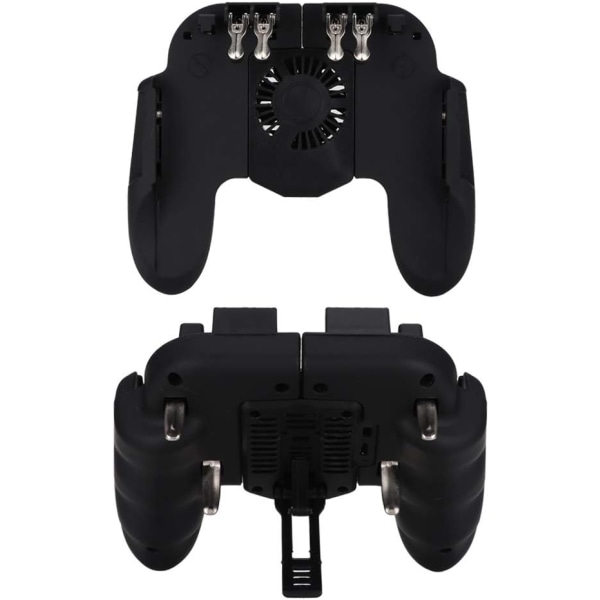 Pubg Mobile Controller Mobil Gaming Controller Abs Black Mobiltelefon Spelkontroller Värmeavledning Gamepad Power med kylfläkt