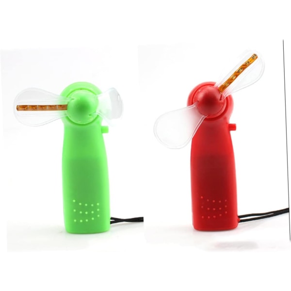 8 st Toy Hand Fläkt Light up Party Favors Bordskylare Bärbar Mini Fläkt Pocket Fläkt Födelsedag Favor Fan Glow in The Dark Hand Fläkt Barn Hand
