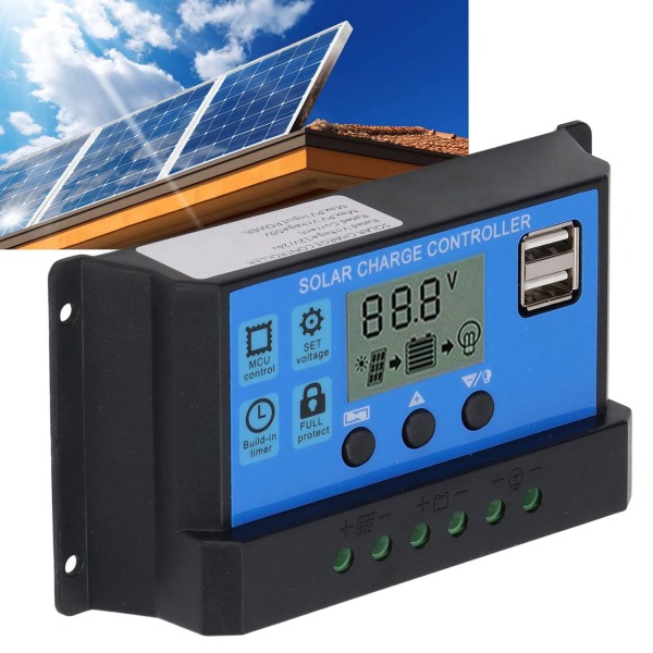 Solpanelskontroll Kretsskydd Power Minne 12V 24V Högeffektiv solpanelskontroll för gatubelysning (80A)