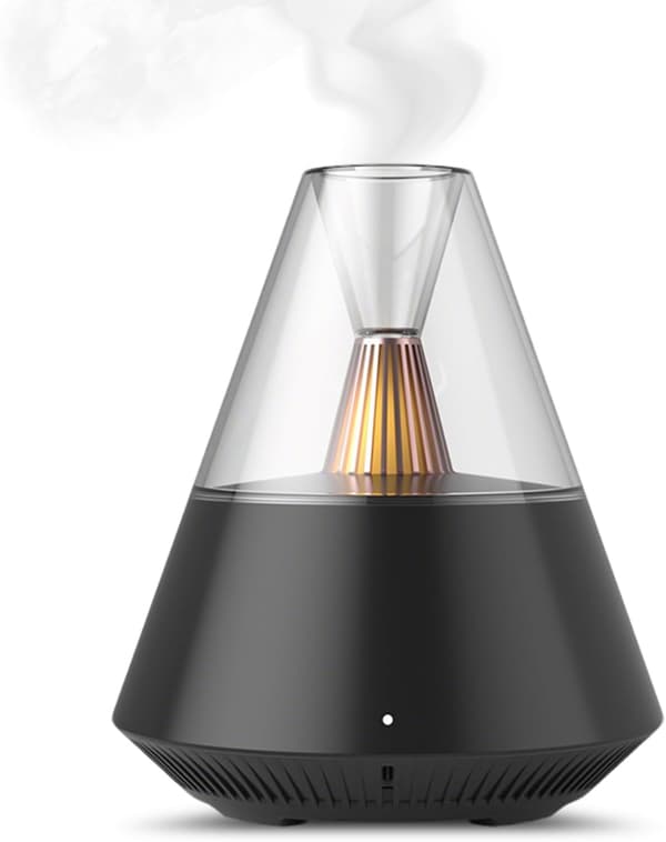 Elektrisk eterisk oljediffuser, ultralyd eterisk oljediffuser-aromaterapi, stillegående 25dB diffuser med LED, fjernkontroll-automatisk avstenging-for stue
