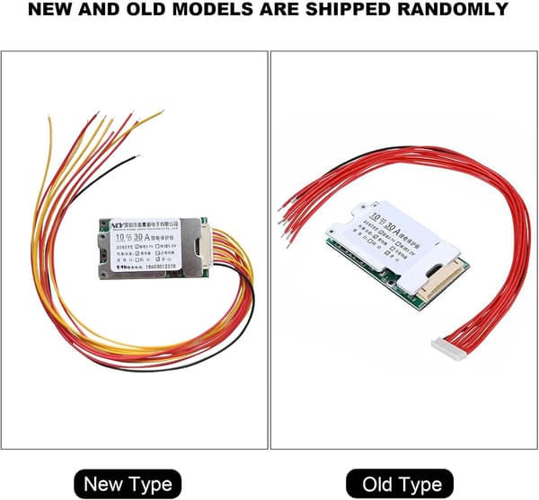 10S 36V 30A Skyddspanel - Li-ION BMS-kort för litiumbatteri - Överladdningsskyddsfäste