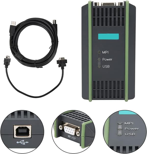 PLC-programmeringskabel, 6GK1571-0BA00-0AA0/USB-MPI PLC-programmeringskabeladapter, PC-adapter för Siemens S7-300