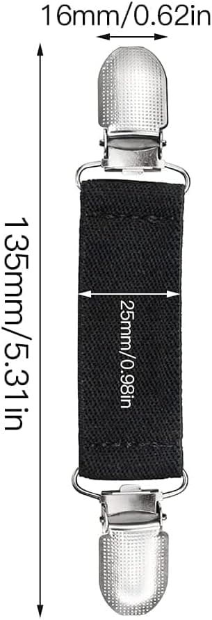 8 st tröjklämmor elastiska, vantklämmor med elastiska band, passformsklämma för kläder, ärmar och vantar för barn och vuxna