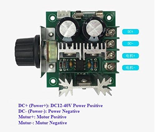 2st 12V - 40V 10A PWM DC motor spänningsregulator hastighetskontrollbrytare regulator för