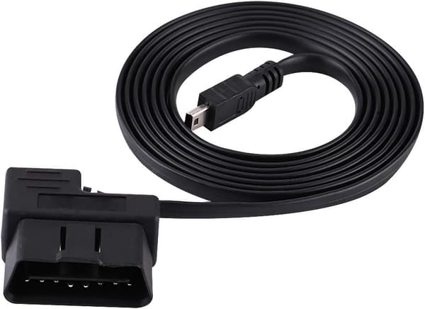 OBD2 USB-kabel, OBD-II OBD-II OBD2 EOBD 16-pinners bildiagnostisk forlengelsesadapter, 180 cm til Mini USB-kabel