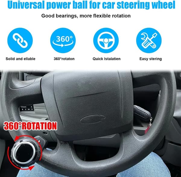 Rat powergreb assist, Universal bilratknap, Universal bilbooster powergrebkugle