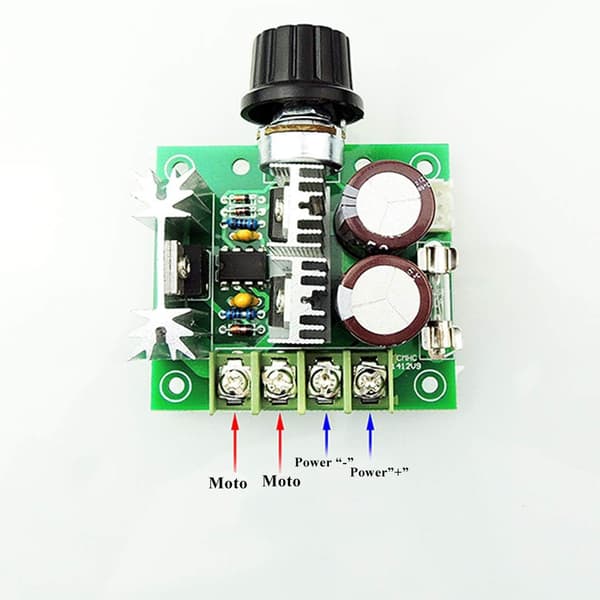 2st 12V - 40V 10A PWM DC motor spänningsregulator hastighetskontrollbrytare regulator för
