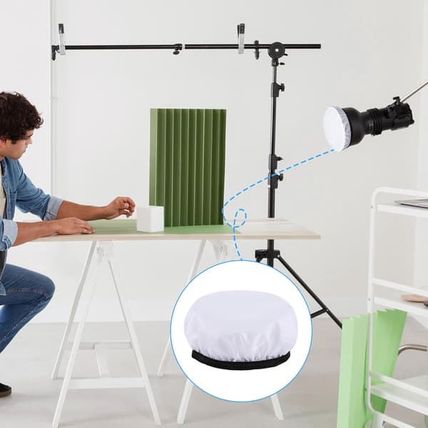 7\"/18cm lysdiffusor, 4 stk. diffusorlampesok blødt dæksel bløde hvide diffusorer standard stofdiffusorer lyssok blødgør lysudbyttet