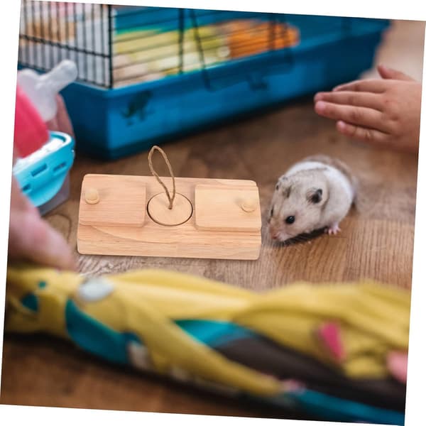 Hamster-foderlegetøj, gnaverlegetøj til kaniner, hamster-tyggelegetøj, berigelseslegetøj til rotter, foderlegetøj til hamstere, træ