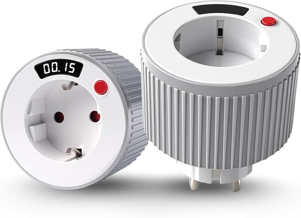 Timerstik, nedtællingstimerstik fra 1 minut til 24 timer, roterende elektrisk timerstik, 3680W 16A elektrisk stik med timer til husholdningsapparater