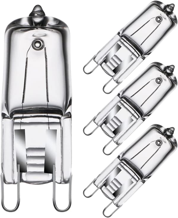 G9 Halogenugnslampa, 40W, 230V, 300°C Tolerans, 4-pack