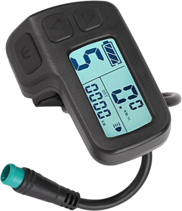 Elektrisk cykel LCD-displaymåler, kompatibel og alsidig ABS-materiale. Krystalklar, pålidelig og informativ skærm til 1. generations controller