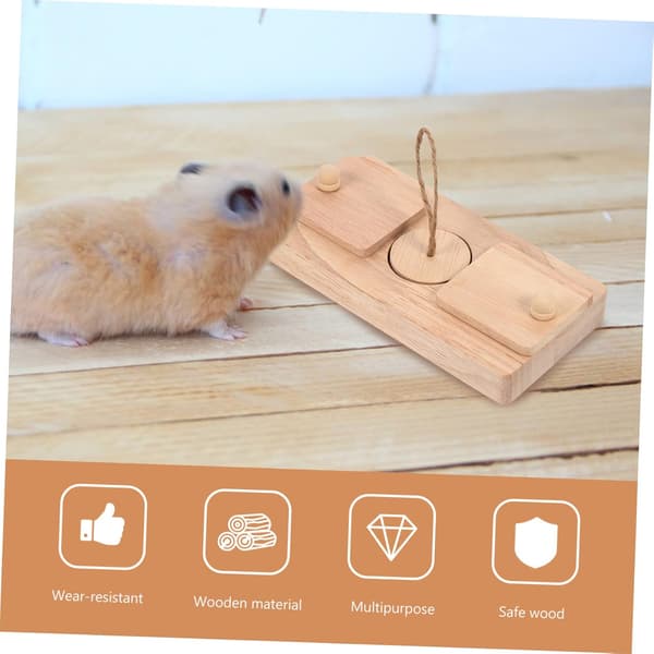 Hamster-foderlegetøj, gnaverlegetøj til kaniner, hamster-tyggelegetøj, berigelseslegetøj til rotter, foderlegetøj til hamstere, træ
