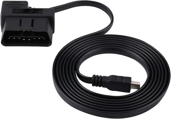 OBD2 USB-kabel, OBD-II OBD-II OBD2 EOBD 16-pinners bildiagnostisk forlengelsesadapter, 180 cm til Mini USB-kabel