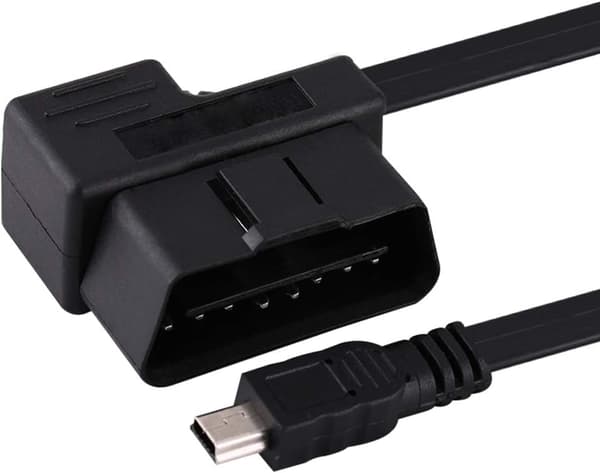 OBD2 USB-kabel, OBD-II OBD-II OBD2 EOBD 16-pinners bildiagnostisk forlengelsesadapter, 180 cm til Mini USB-kabel