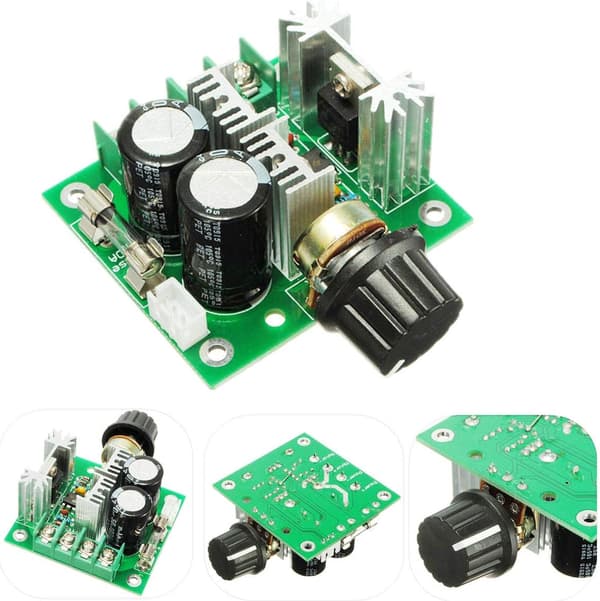 2st 12V - 40V 10A PWM DC motor spänningsregulator hastighetskontrollbrytare regulator för