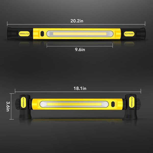 Mekanisk arbeidslys under panseret arbeidslysstang med kroker - 3200LM 6000mAh oppladbart bærbart magnetisk LED-arbeidslys
