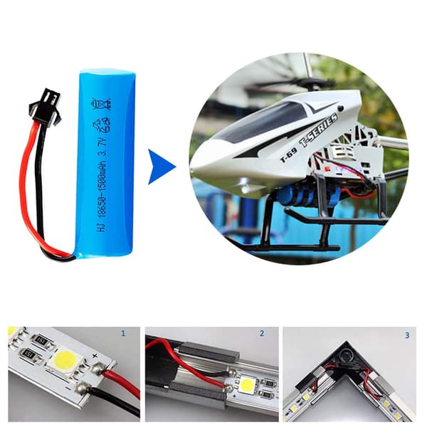 2-polet JST SM 2,54 mm han- og hunstikadapter med 100 mm elektrisk kabelledning til LED-lys