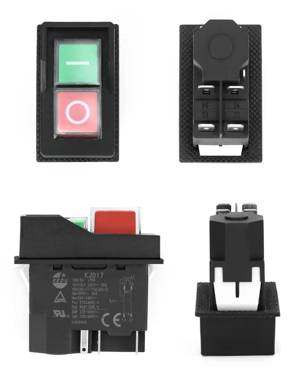 5PIN-KJD17 Elektromagnetisk bryter, sikkerhetsbryter, AC250V 16A