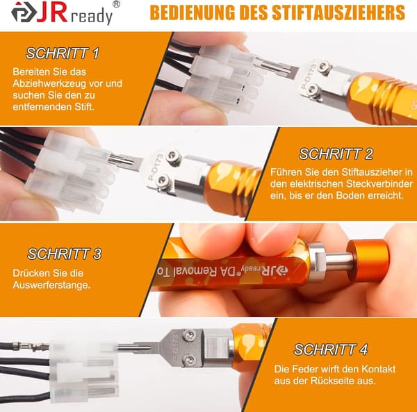 DAP-D173 Ejector Rod Pin Extractor Mini-Fit Jr Molex Micro Fit fjernelsesværktøj til computerreparation, Molex 5557, 5559 serie terminalfjernelsesværktøj
